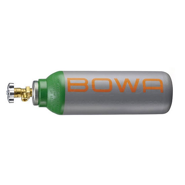 Баллон для газа аргон к аппаратам BOWA 4,8л пустой, соединение DIN 477 № 6