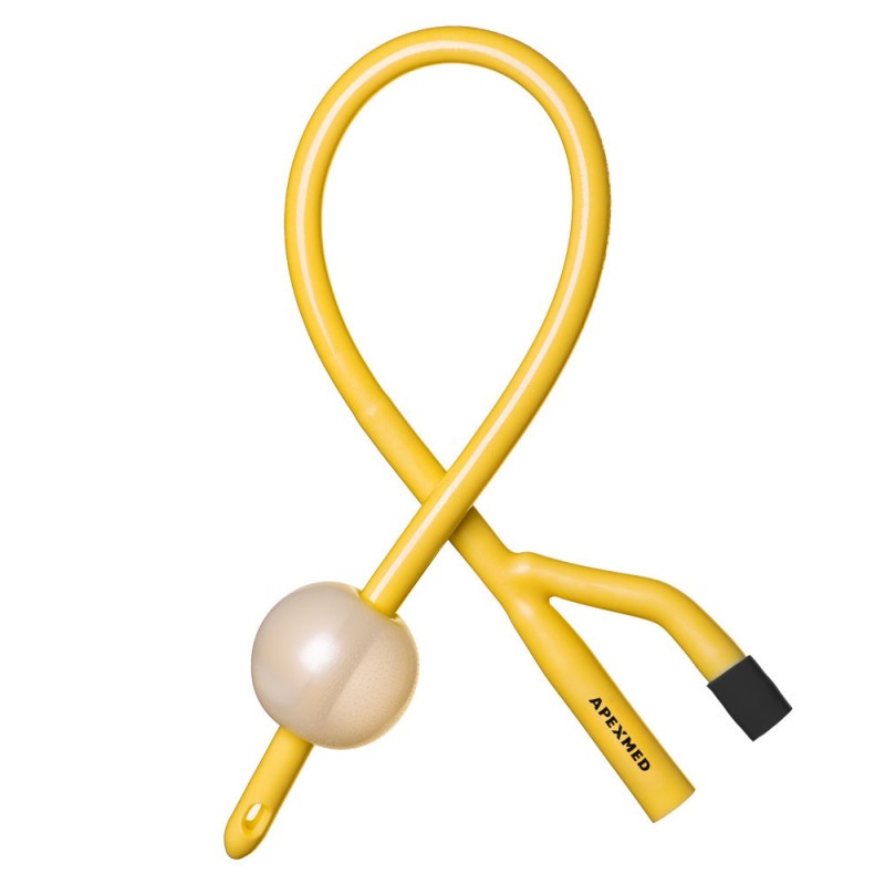 Мочевой катетер Фолея (Foley) двухходовой Apexmed Ch/Fr 8 (10шт/уп)