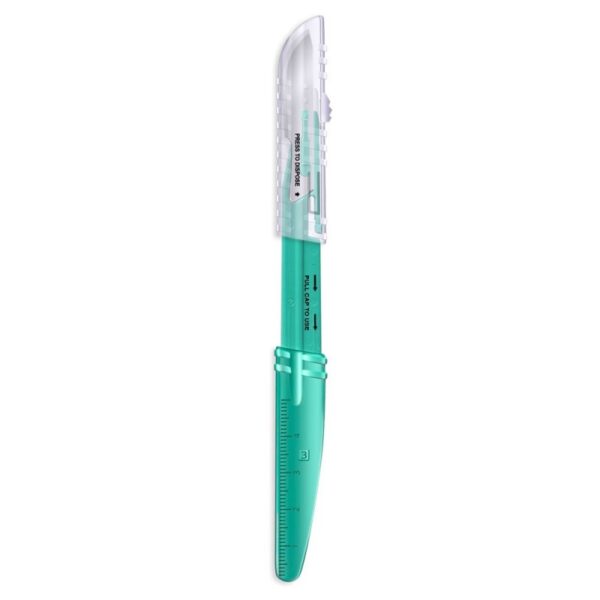 Скальпель безопасный с лезвием из нержавеющей стали Apexmed №22 (10шт/уп)